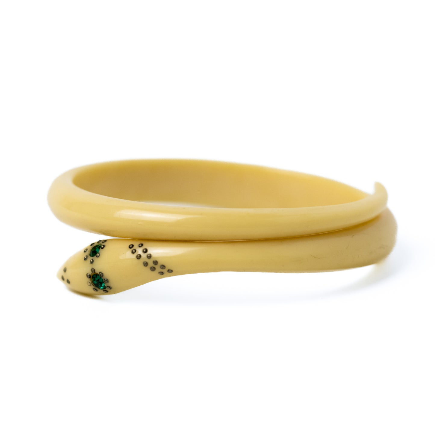 Celluloid Snake Bangle from 1920s Art Deco Era