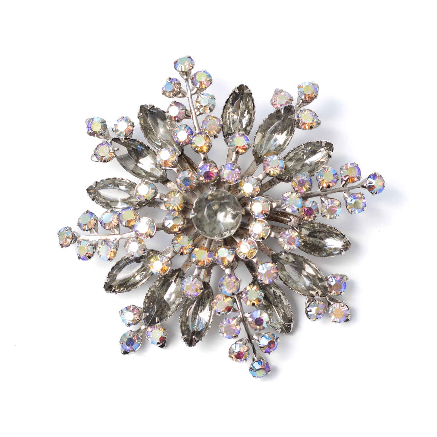 Vintage Statement Flower Brooch Attributed to Beau Jewels