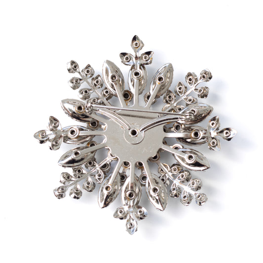 Vintage Statement Flower Brooch Attributed to Beau Jewels