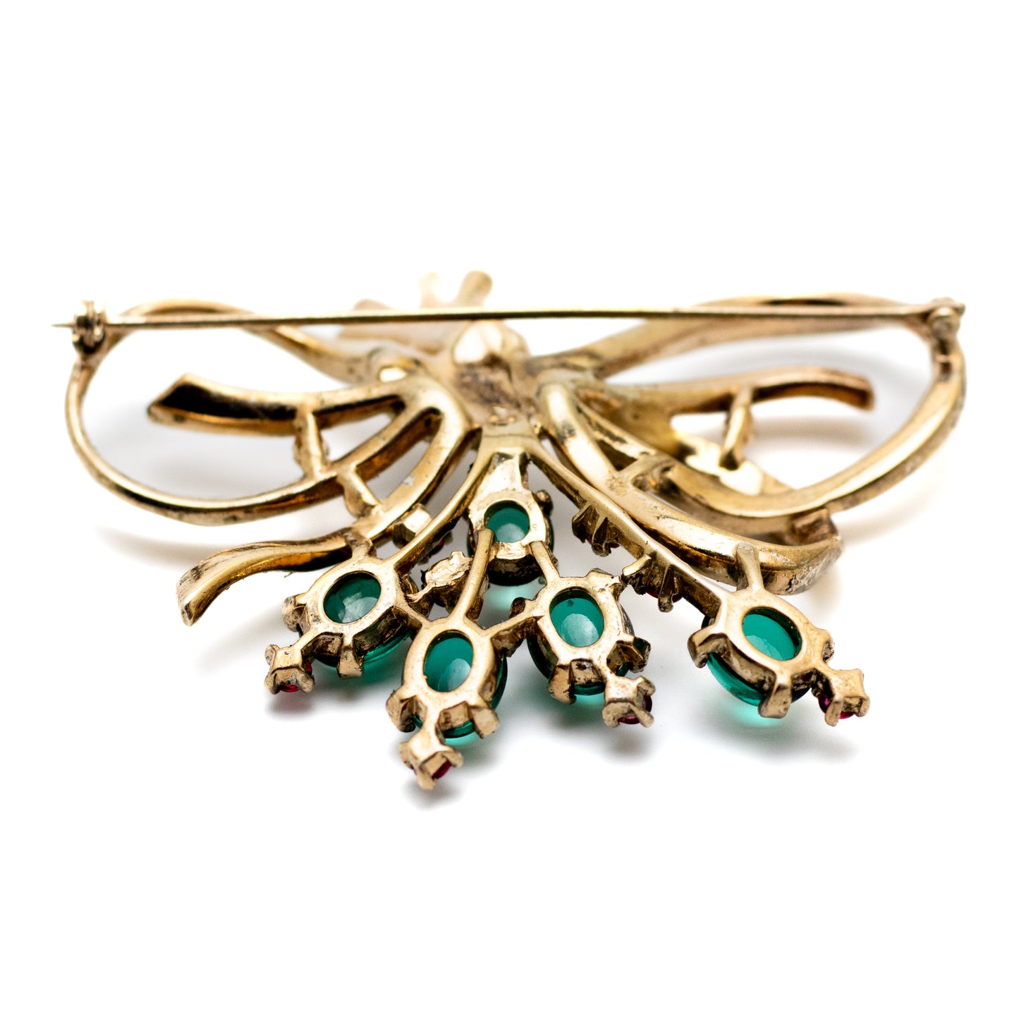 Crown Trifari by Alfred Philippe 1940s Sterling Bow Brooch