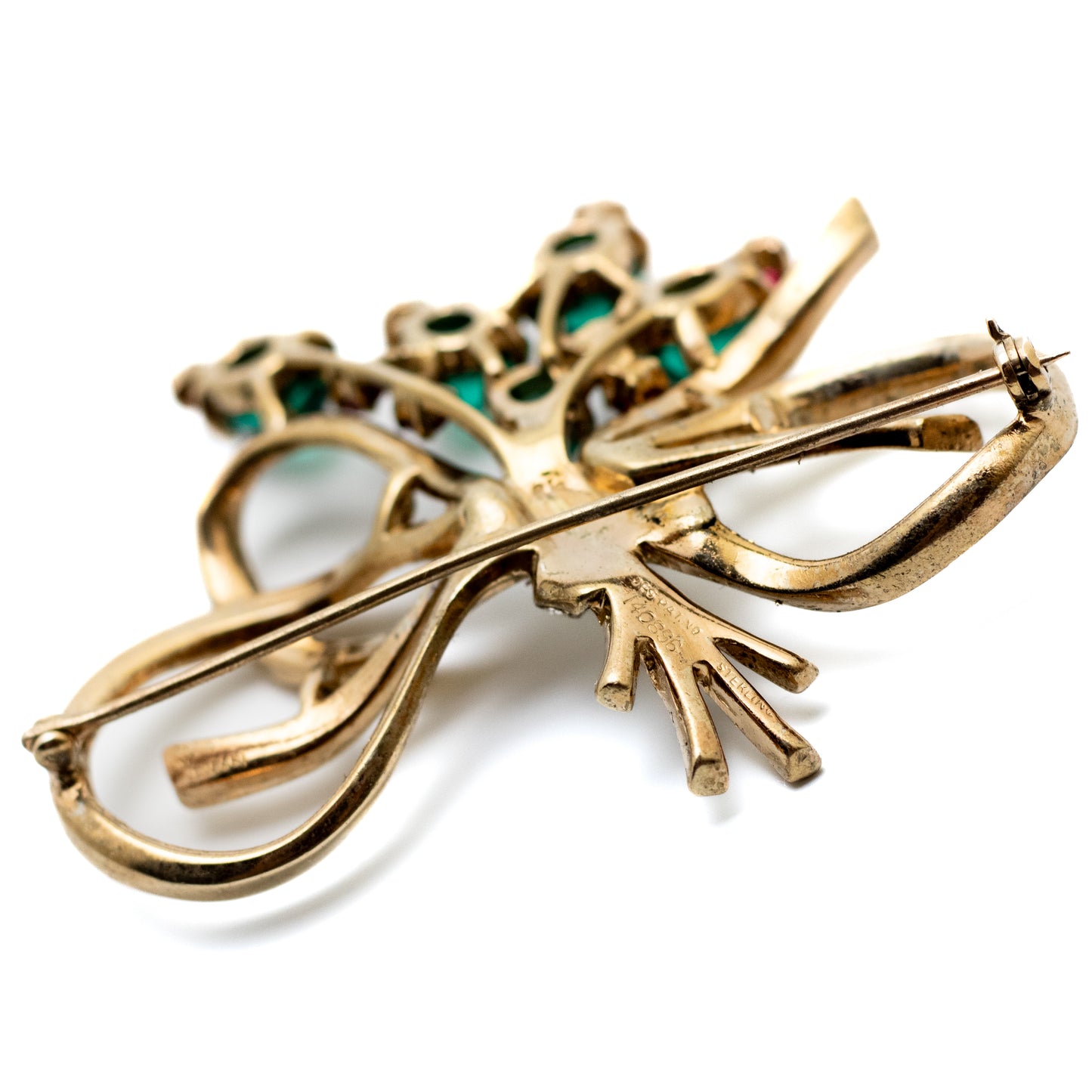 Crown Trifari by Alfred Philippe 1940s Sterling Bow Brooch