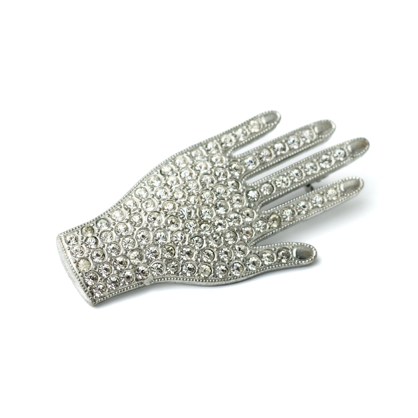 Épingle à main Art déco avec strass pavés
