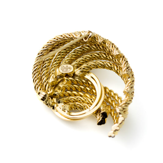 Henkel and Grosse for Dior 1968 Abstract Knot Vintage Brooch