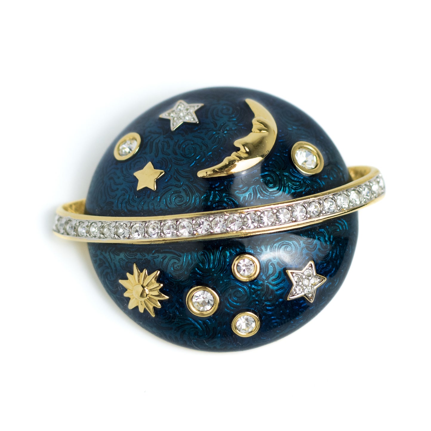 Swarovski Vintage Celestial Jewelry Set of Brooch and Earrings