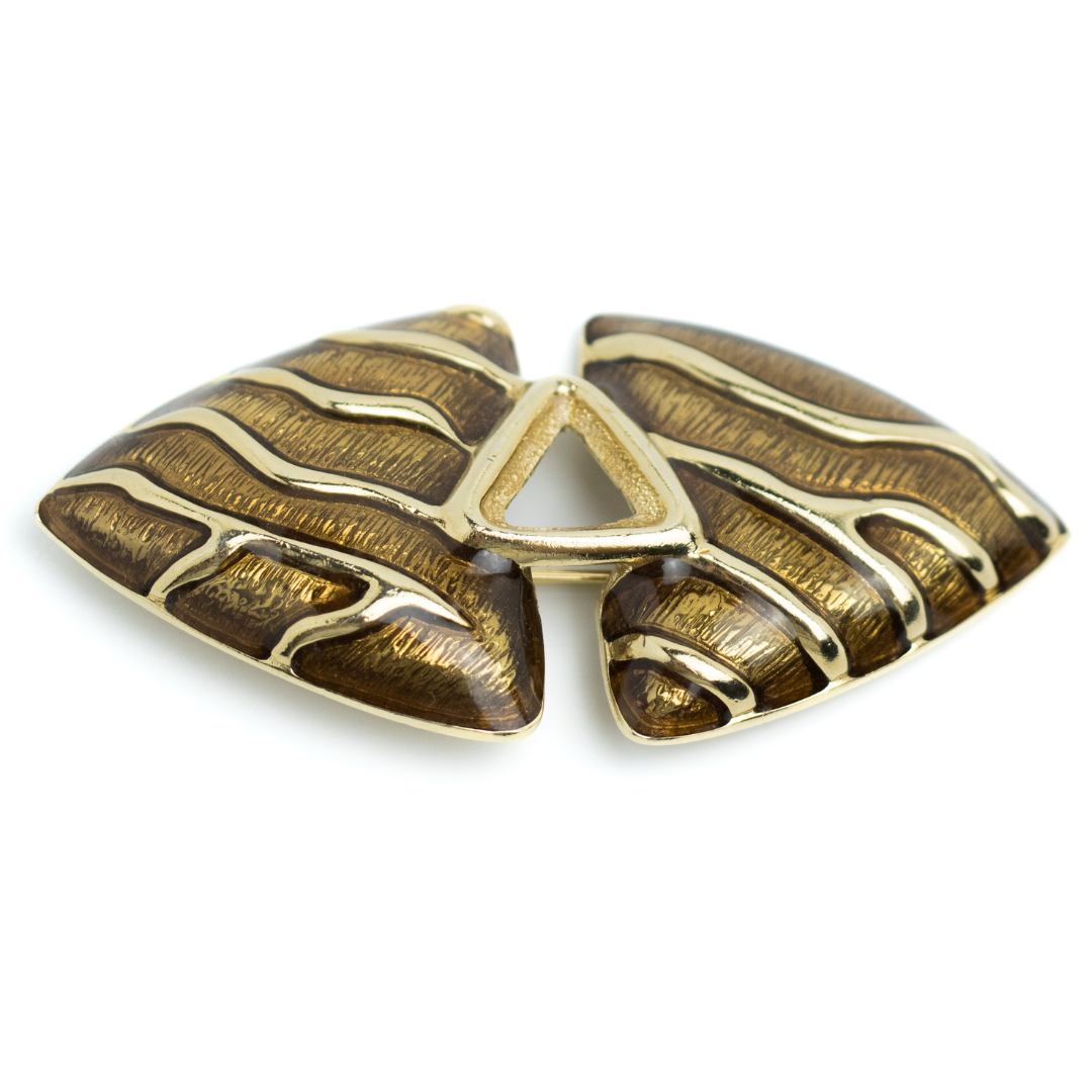 Guy Laroche Vintage Enamel Bow Brooch