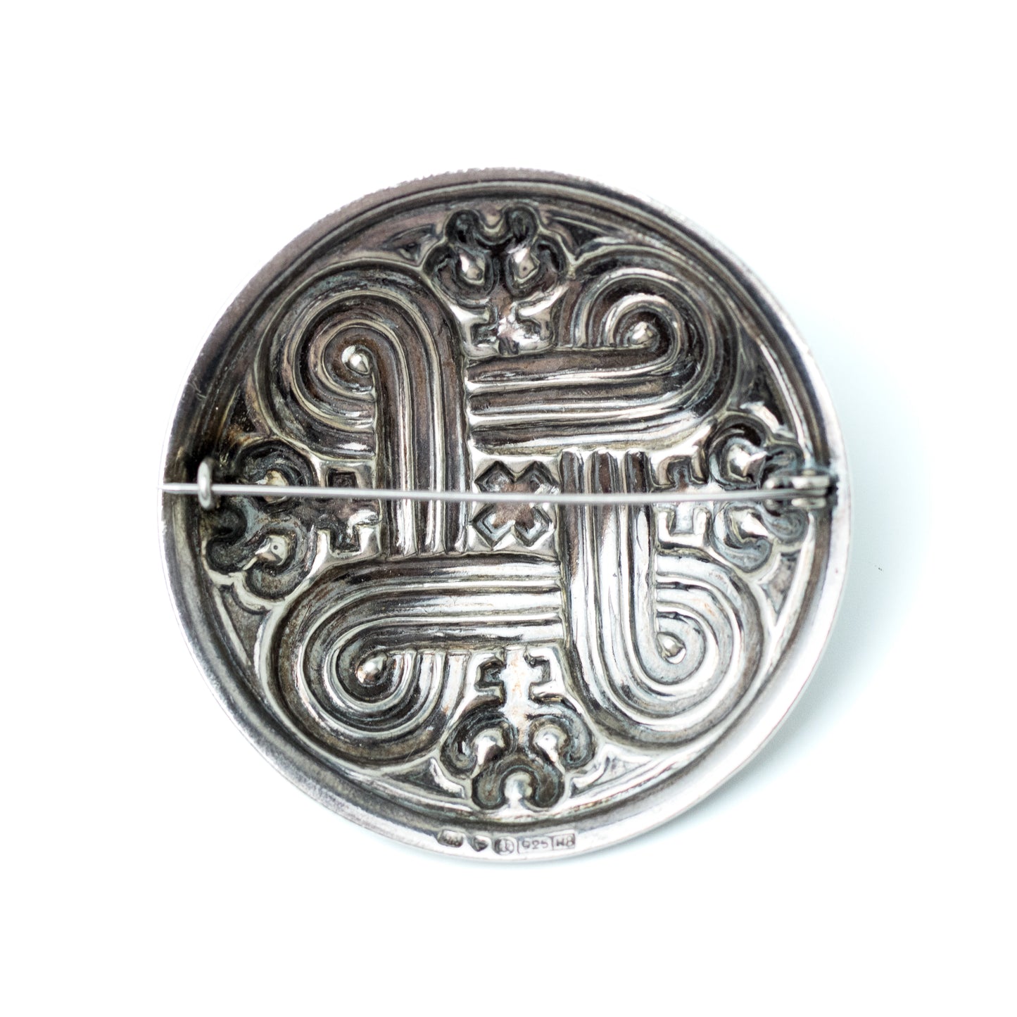 Kalevala Koru Silver Brooch with Saint John’s Arms Motif - Hannunvaakuna