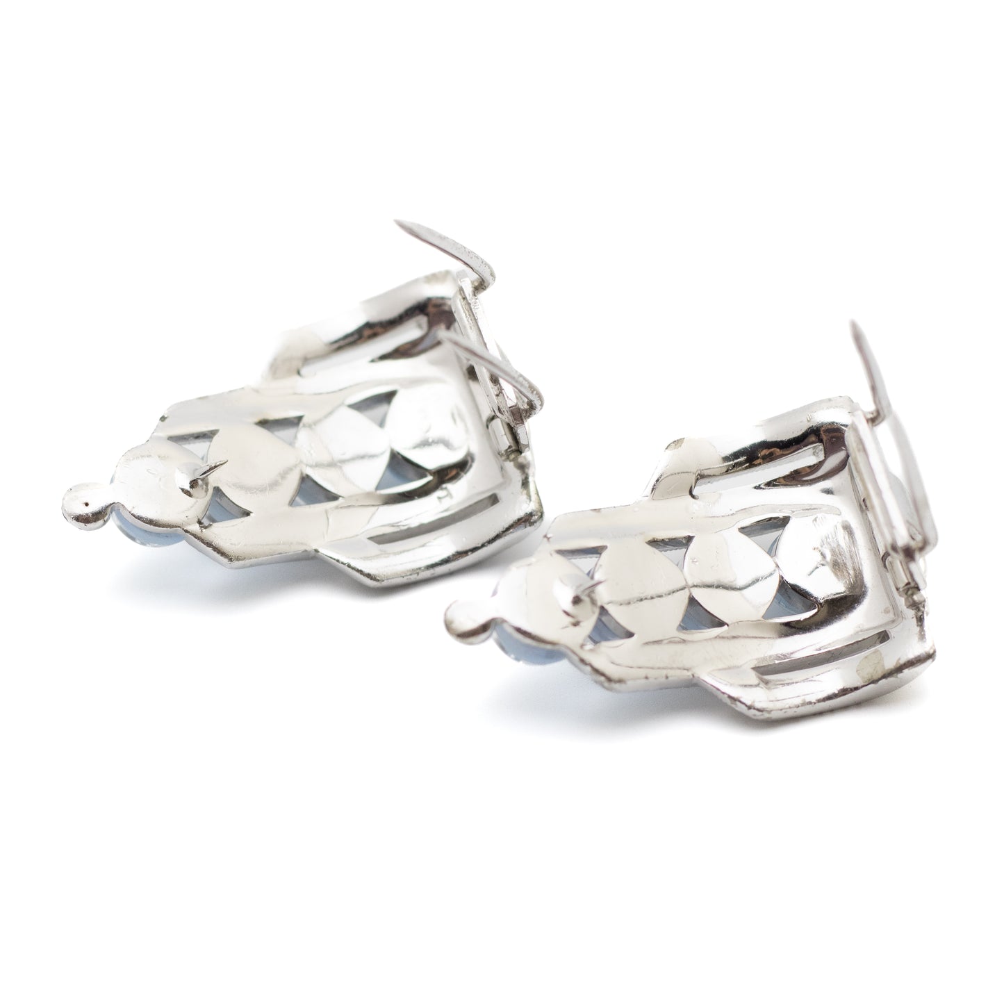 Crown Trifari Art Deco Fur Clips Pair by Alfred Philippe