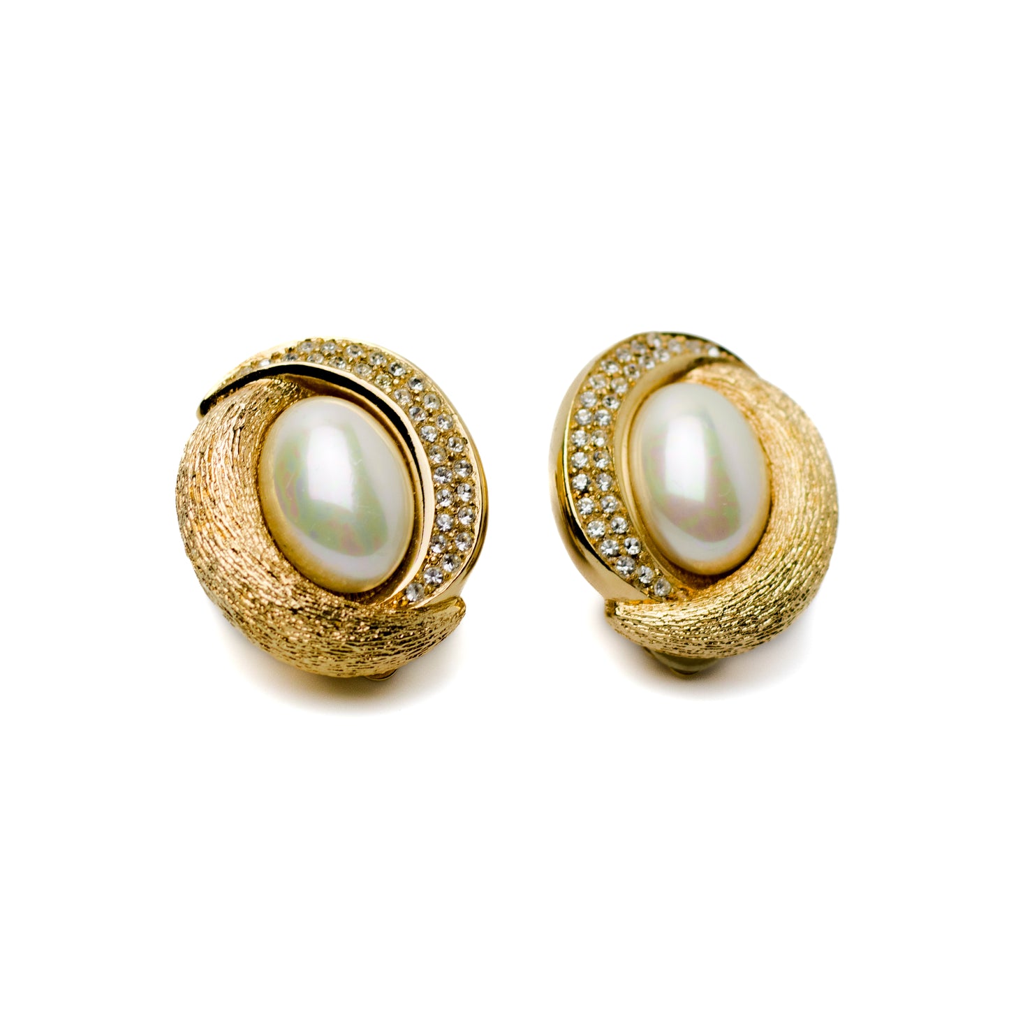 Henkel & Grosse for Dior Vintage Faux Pearl Clip-on Earrings