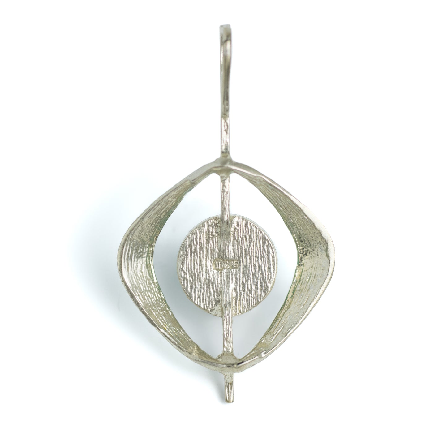 Theodor Fahrner Vintage Modernist Silver Pendant with Amazonite