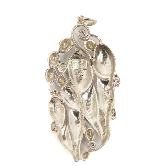 Art Nouveau Antique Silver Pendant by Karl Karst, Germany