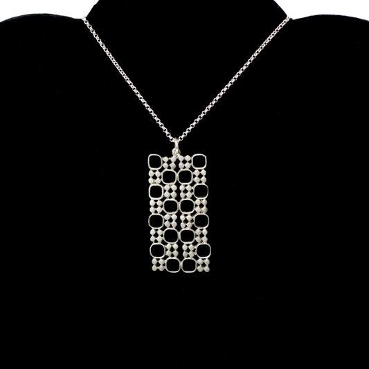 Jorma Laine Vintage Finnish Modernist Silver Pendant