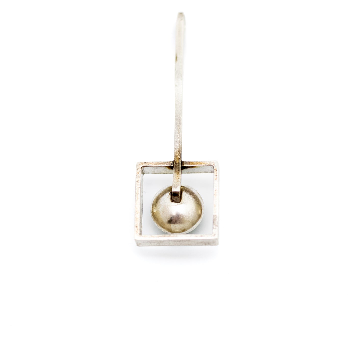 Niels Erik From Modernist Sterling Silver Pendant with Chrysoprase