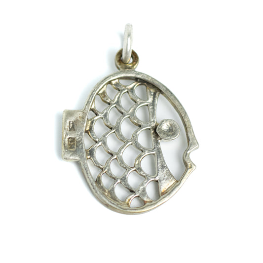 Suomen Kultaseppä Oy Vintage Finnish Modernist Silver Fish Pendant