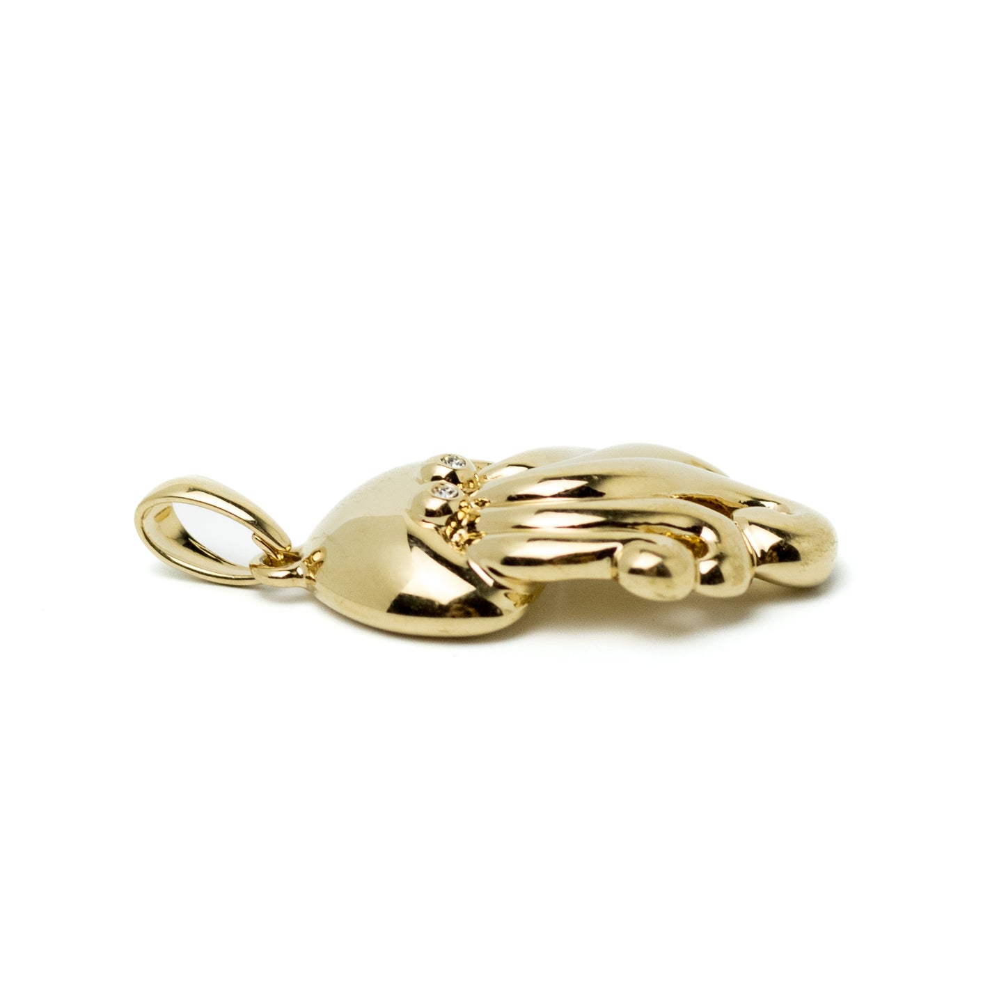 Pierre Lang Gold-Tone Octopus Vintage Pendant with Crystal Eyes