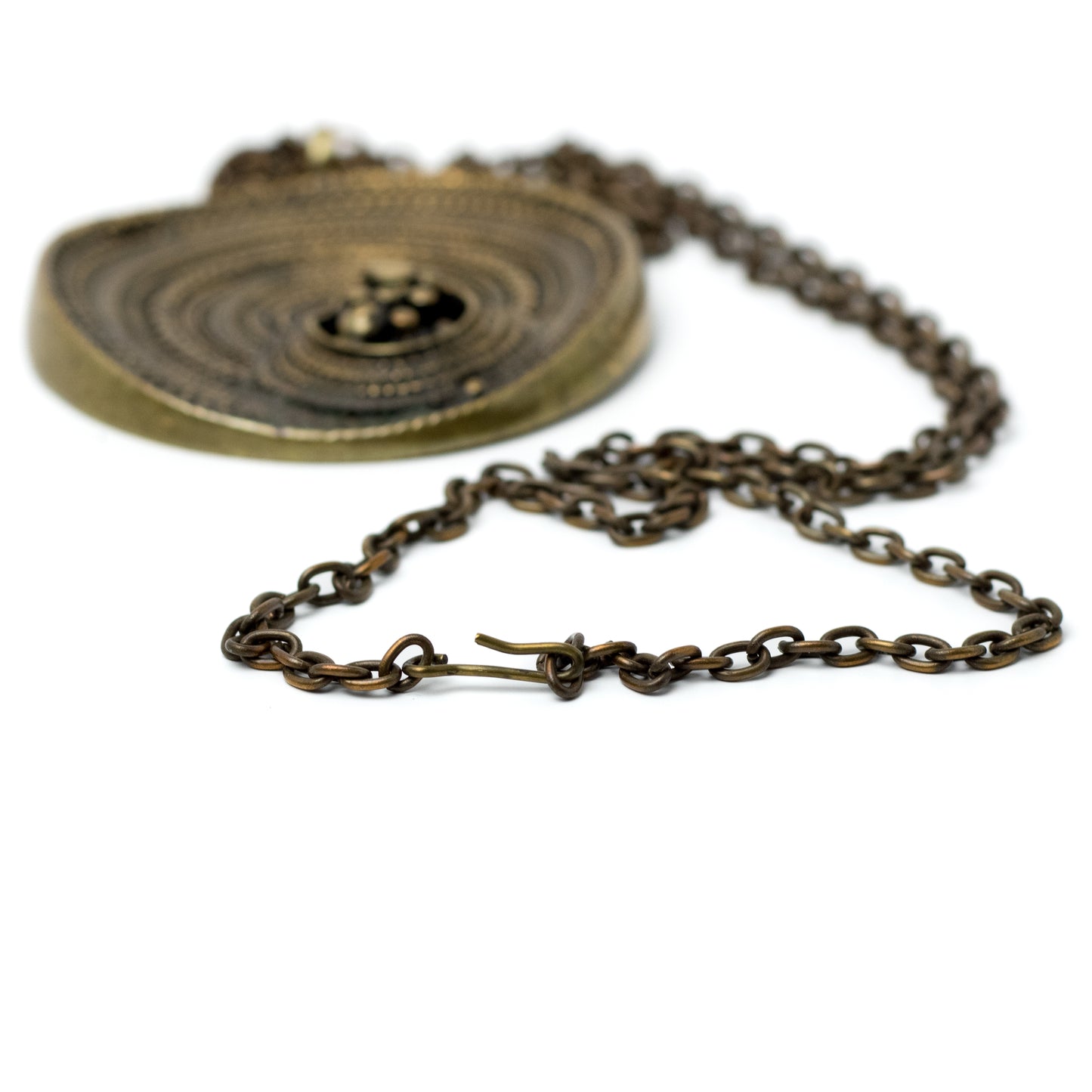 Jorma Laine Sombrero Bronze Pendant Necklace for Turun Hopea, Finland