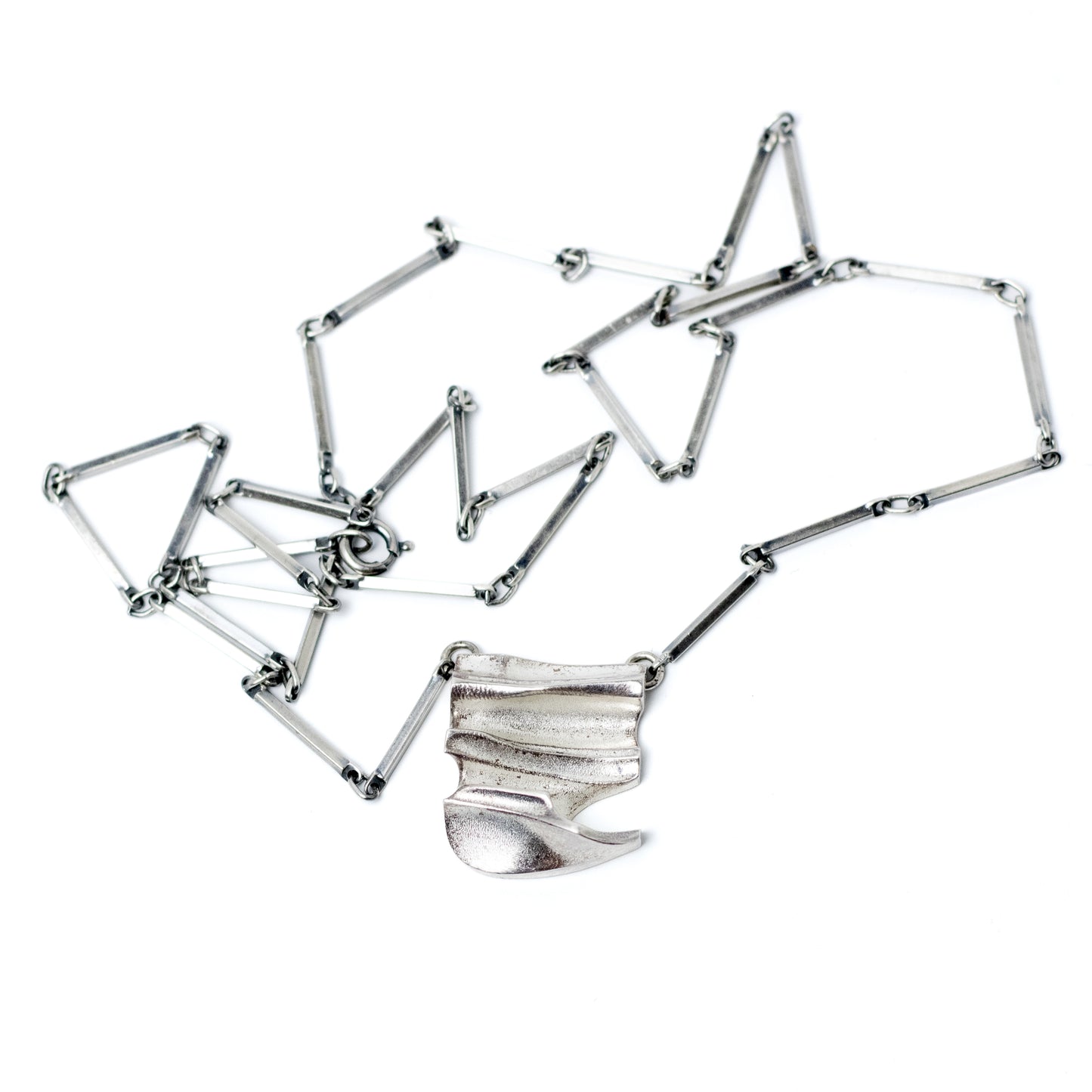 Lapponia Cumulus Sterling Silver Pendant Necklace by Björn Weckström 1987