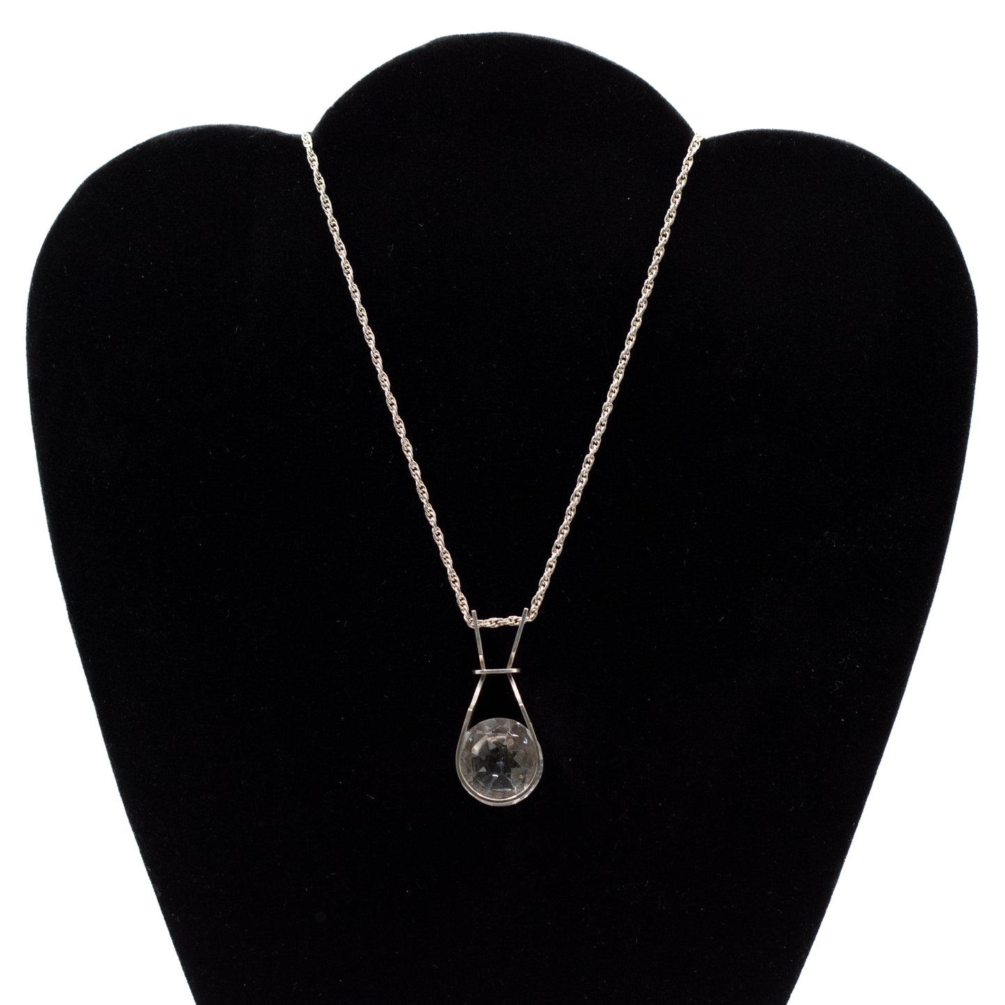 Bergkristall Vintage Finnische Silber Anhänger Halskette Von Kultaseppä Salovaara