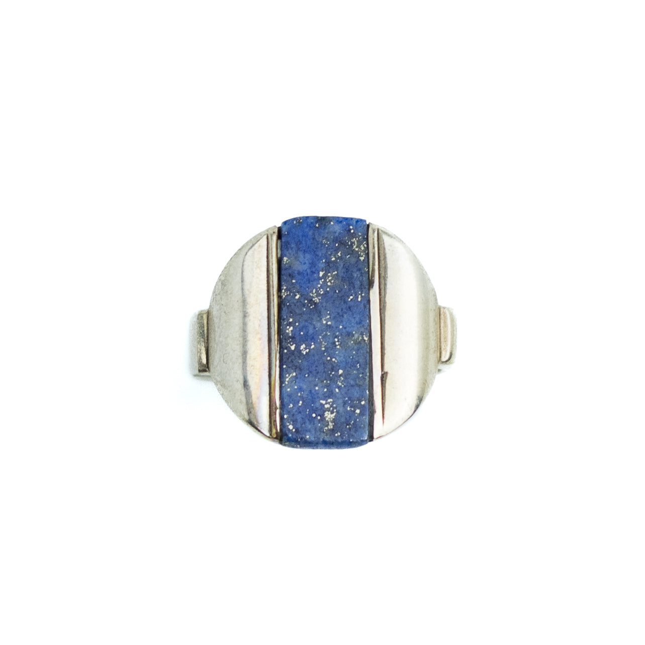 Theodor Fahrner 1930s Art Deco Silver Ring with Lapis Lazuli