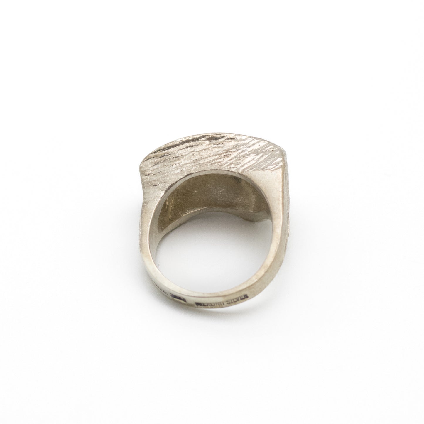 Hans Steffin Vintage Brutalist Sterling Silver Ring