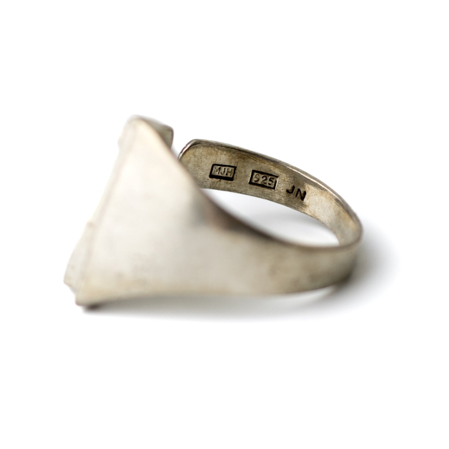 Matti Hyvarinen Vintage Finnish Brutalist Silver Ring