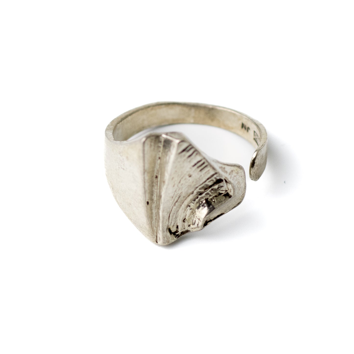 Matti Hyvarinen Vintage Finnish Brutalist Silver Ring