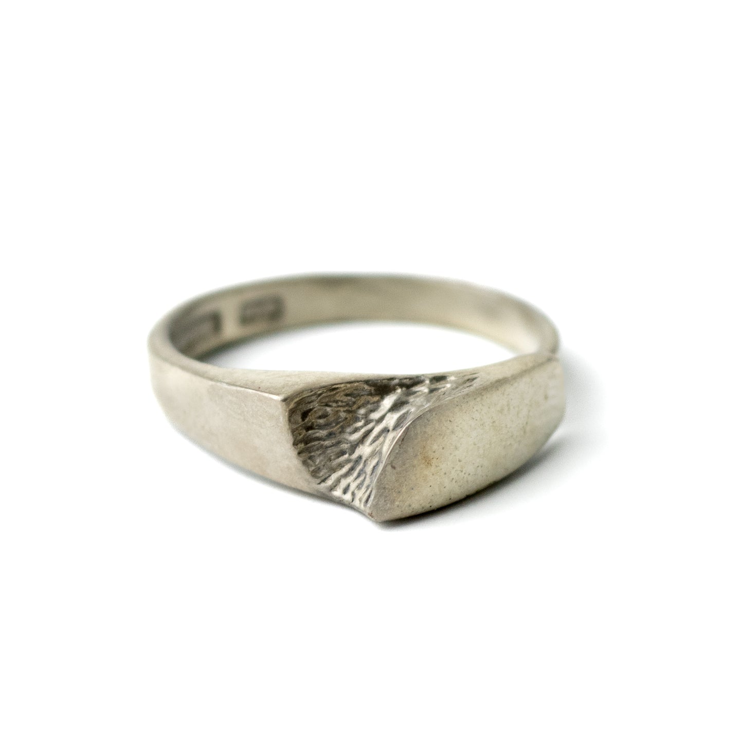 Matti J Hyvarinen Vintage Finnish Brutalist Minimalist Silver Ring