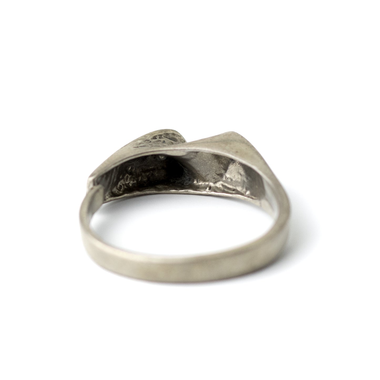 Matti J Hyvarinen Vintage Finnish Brutalist Minimalist Silver Ring