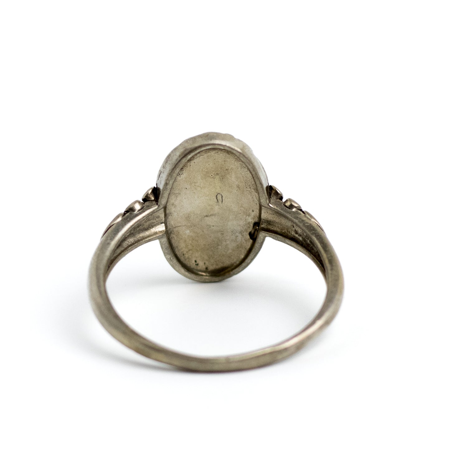 Art Nouveau Antique Sterling Silver Floral Ring