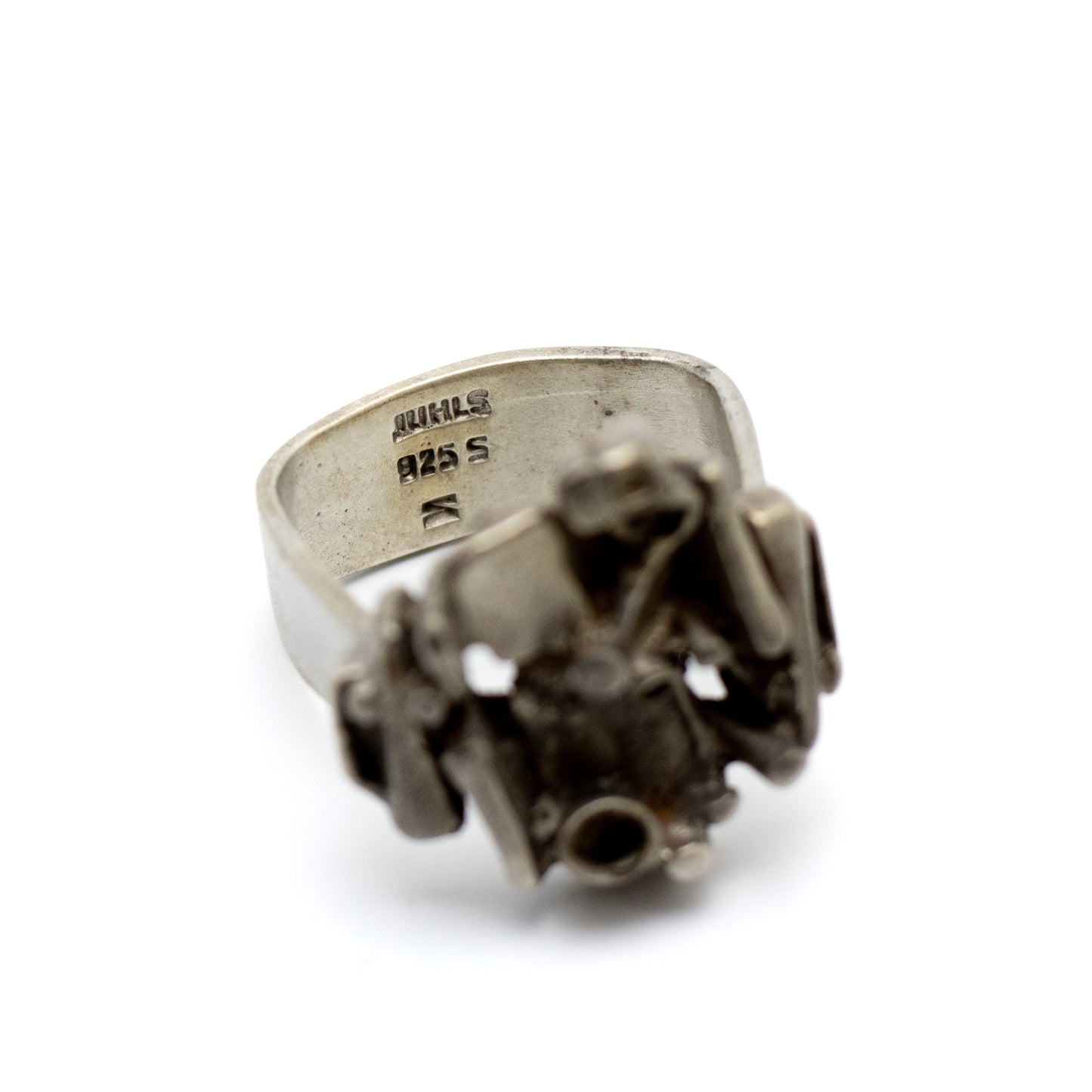 Bague Tundra brutaliste en argent sterling JUHLS