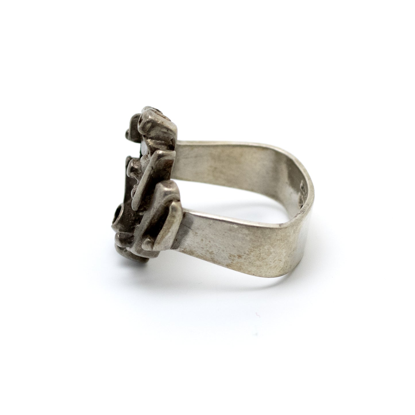 Bague Tundra brutaliste en argent sterling JUHLS