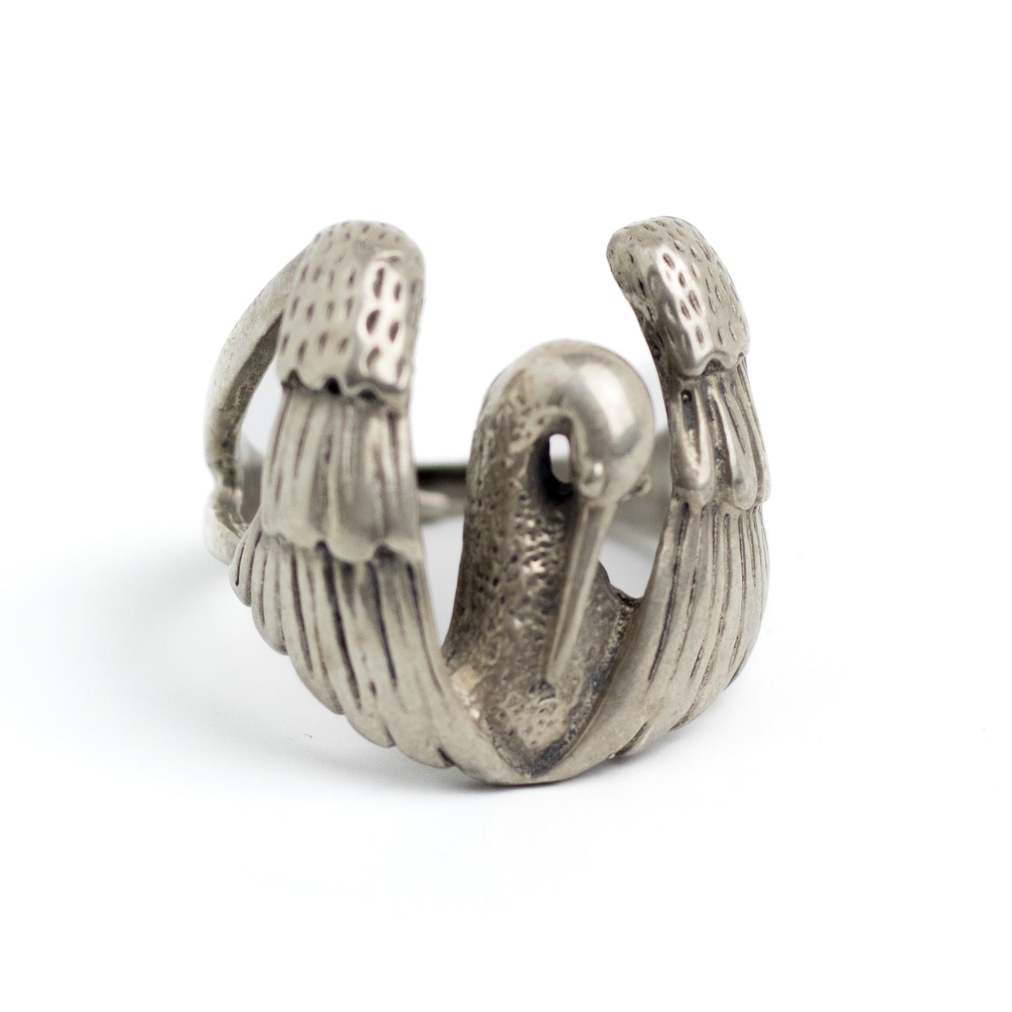Vintage Sterling Silver Swan Ring