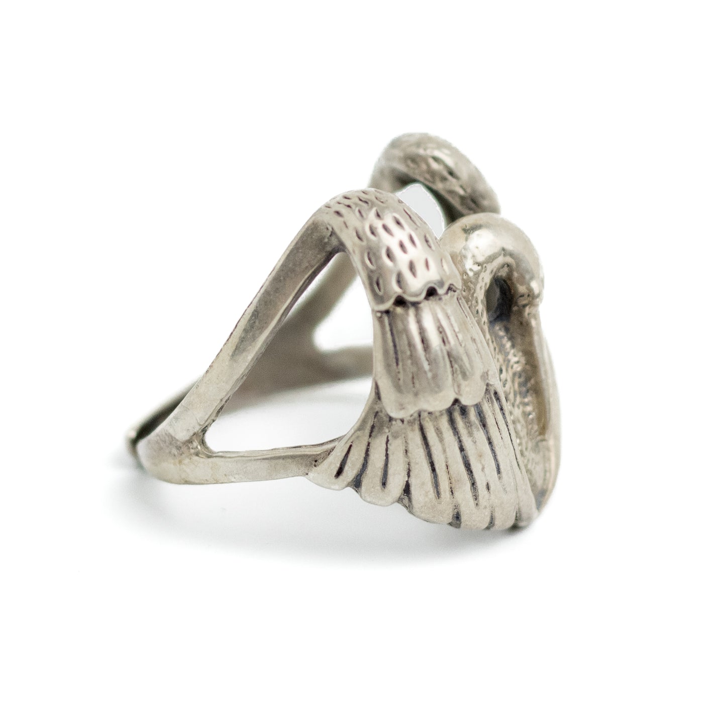 Vintage Sterling Silver Swan Ring