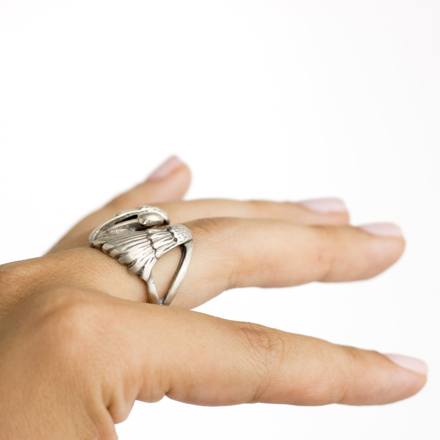 Vintage Sterling Silver Swan Ring