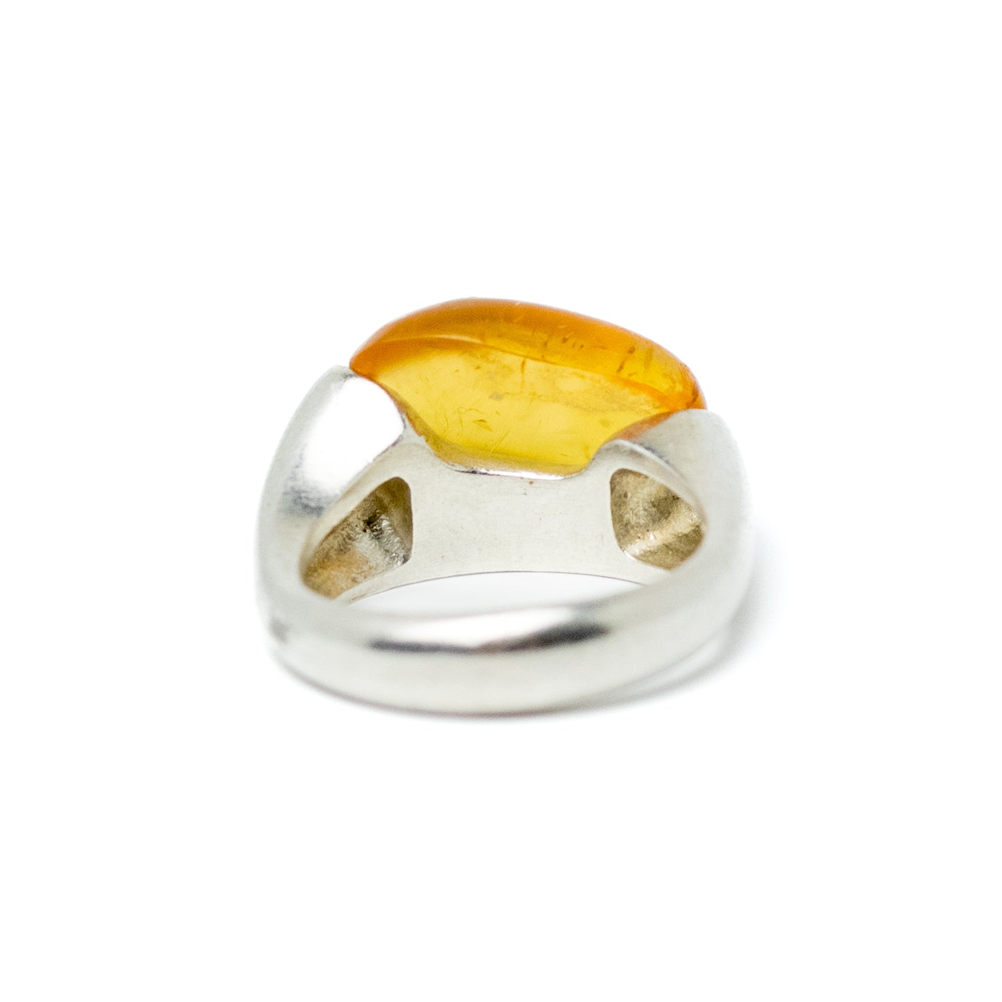 Lapponia Sterling Silver Amber Ring by Poul Havgaard 1994