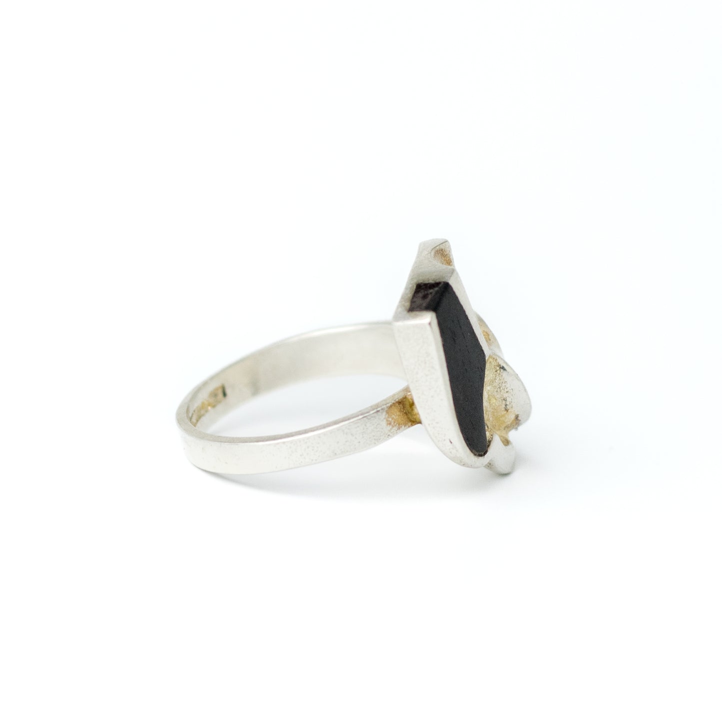 Lapponia Zoltan Popovits Sterling Silver and Ebony Vintage Ring
