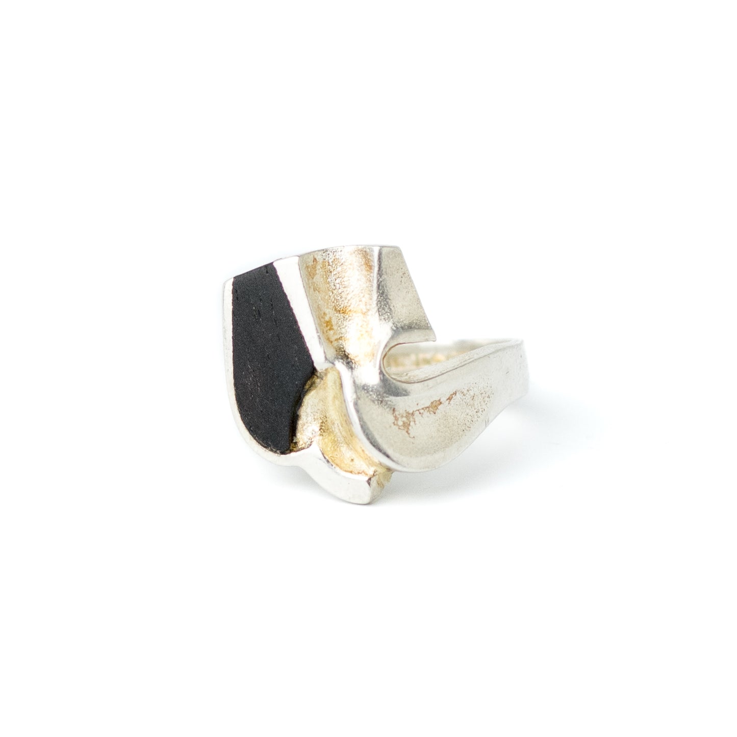 Lapponia Zoltan Popovits Sterling Silver and Ebony Vintage Ring