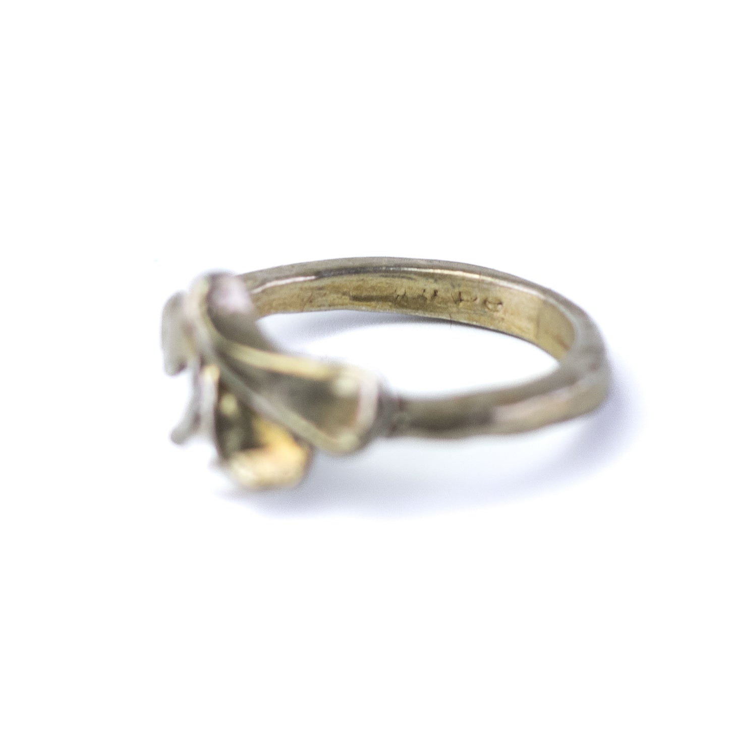 Vintage Perli Pinky Silver Ring With Seed Pearl