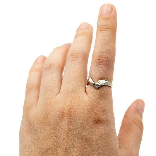Lapponia Hebe Vintage Silver Ring By Björn Weckström