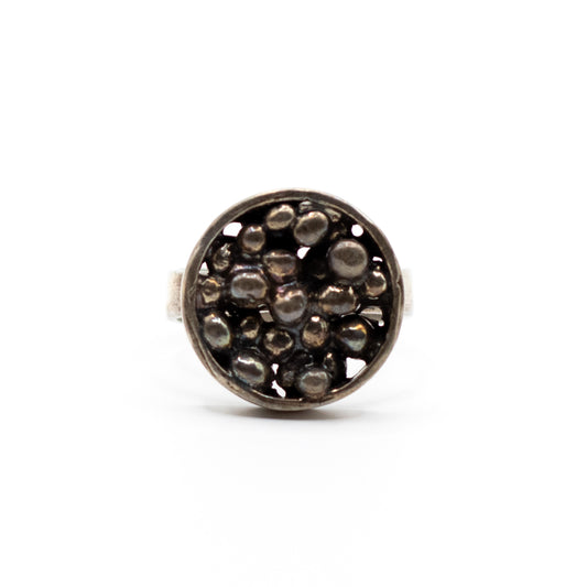 Niels Erik From Vintage Modernist Brutalist Sterling Silver Ring