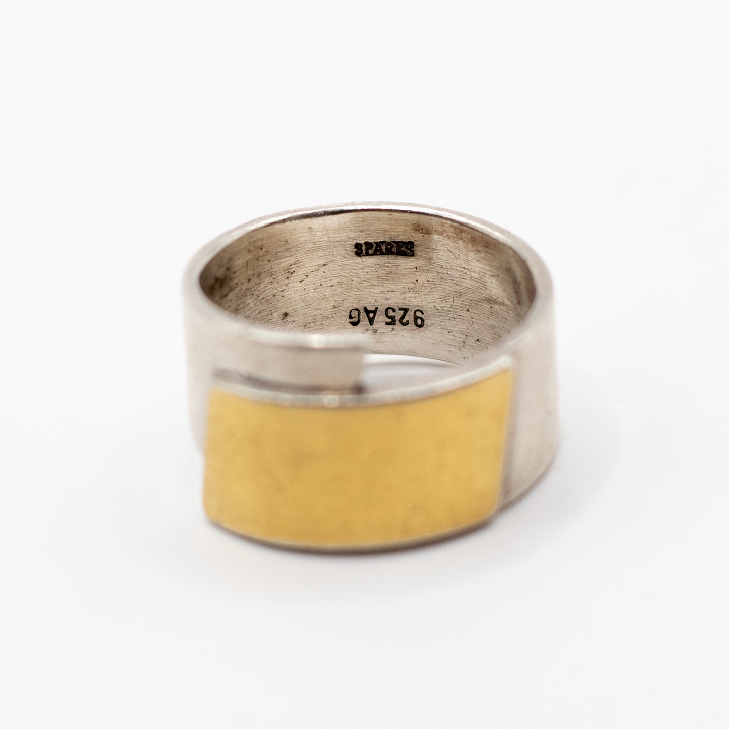 Vintage Sparks Ring aus Sterlingsilber und Gold