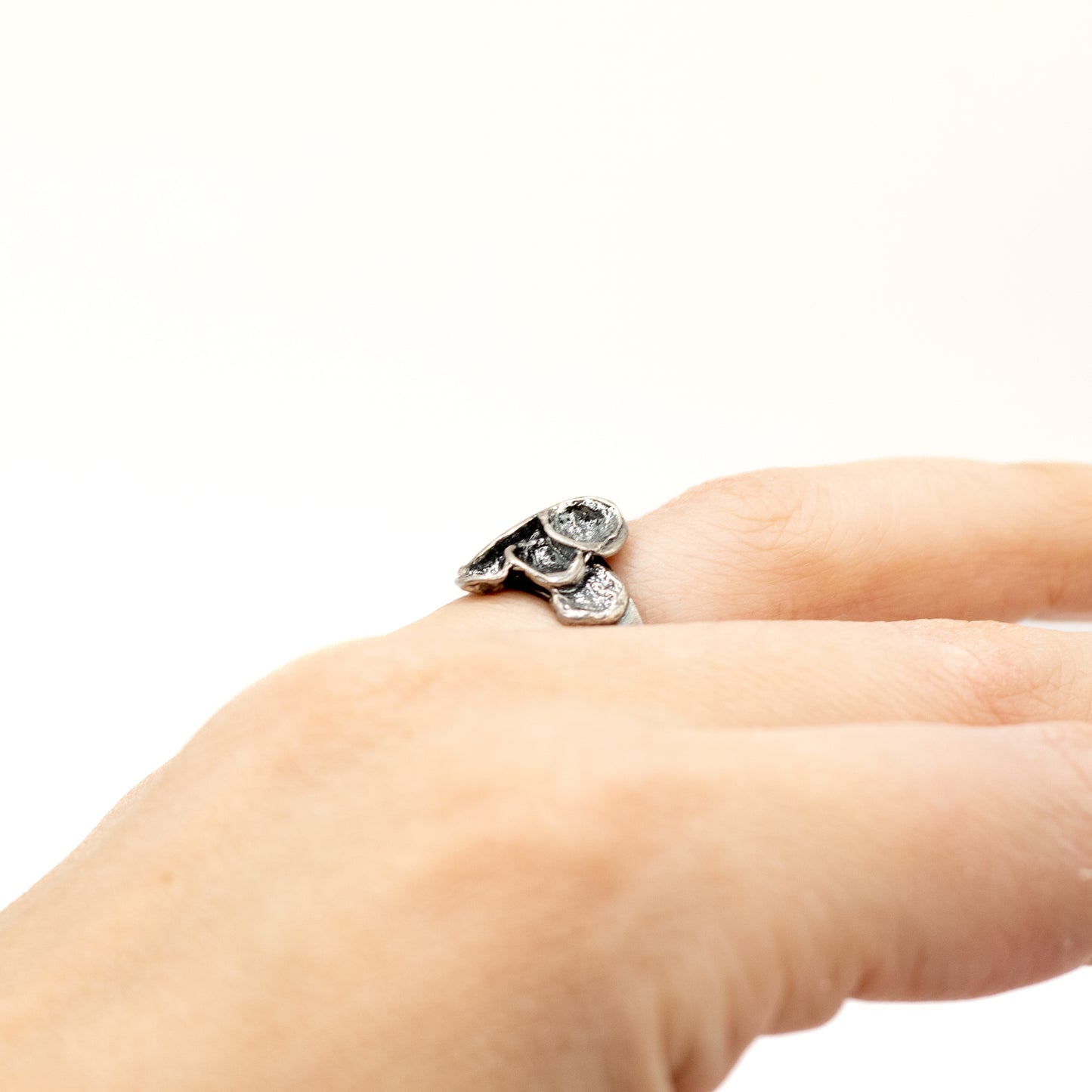 Salovaara Finnischer Silber Vintage Bio-Ring 1969