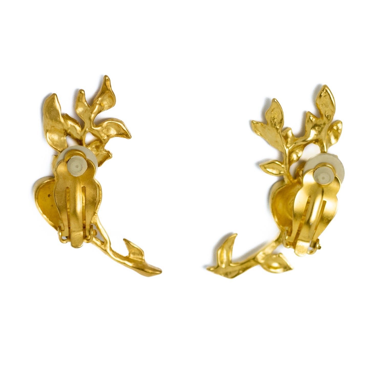Karl Lagerfeld Vintage Logo Hearts Clip-on Earrings