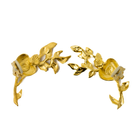 Karl Lagerfeld Vintage Logo Hearts Clip-on Earrings