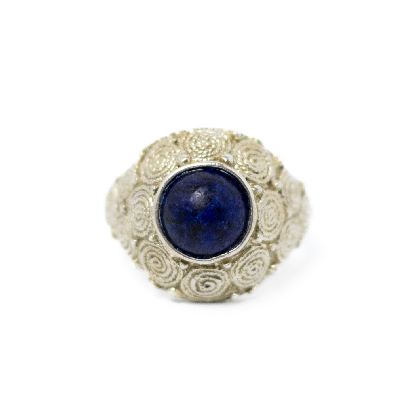 Bague Art Déco en argent avec sodalite de Theodor Fahrner