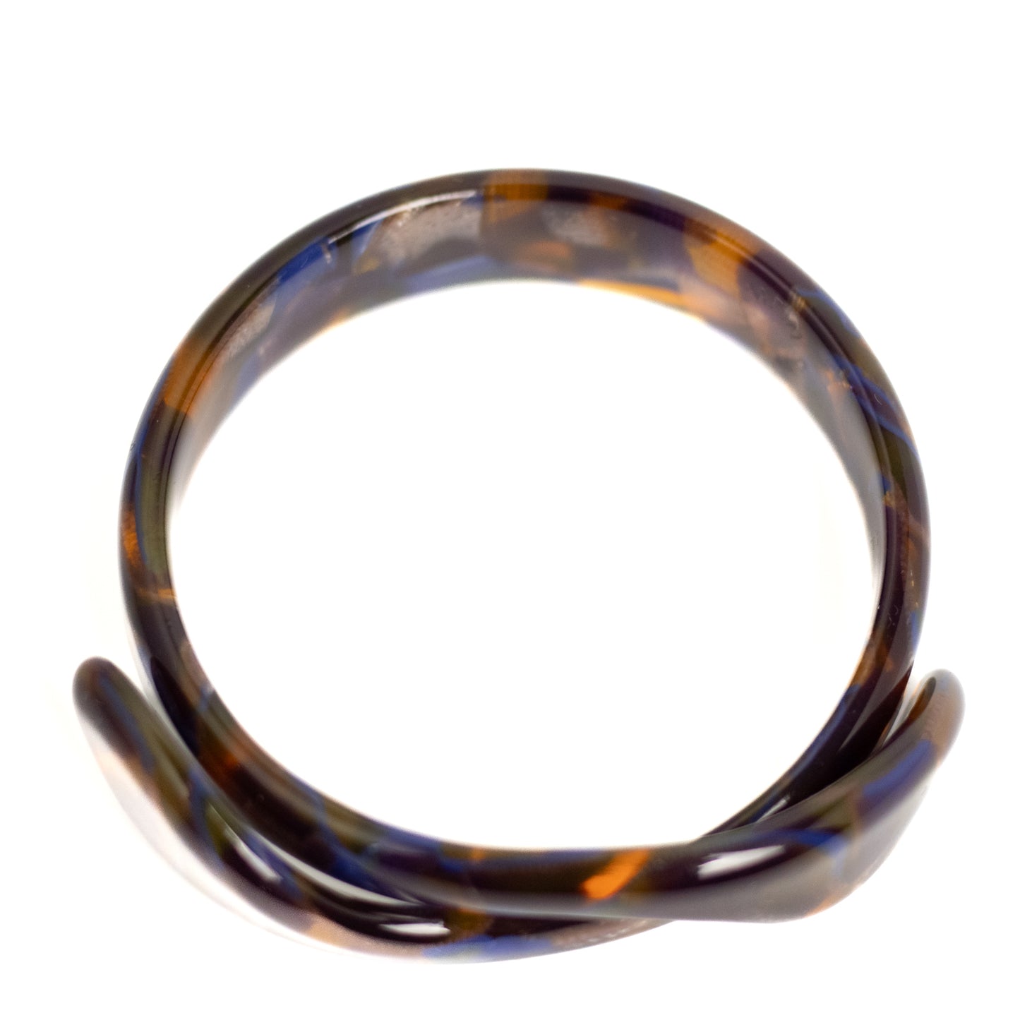 Lea Stein Wide Multi-Color Snake Bangle Bracelet