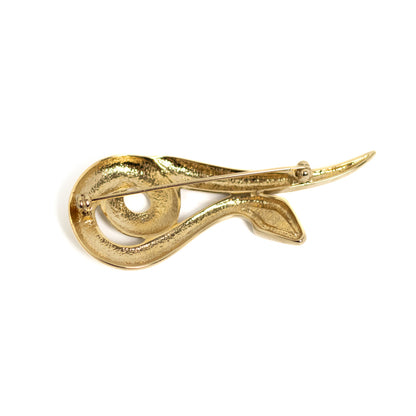 Pierre Lang Golden Snake Brooch in Original Box