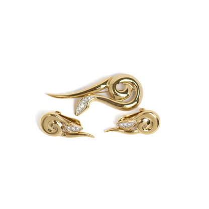 Pierre Lang Golden Snake Brooch in Original Box