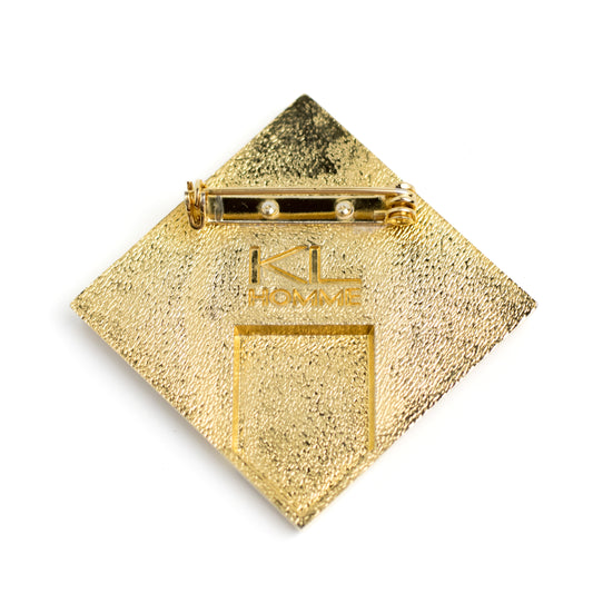 Karl Lagerfeld 1980s KL Homme Vintage Brooch
