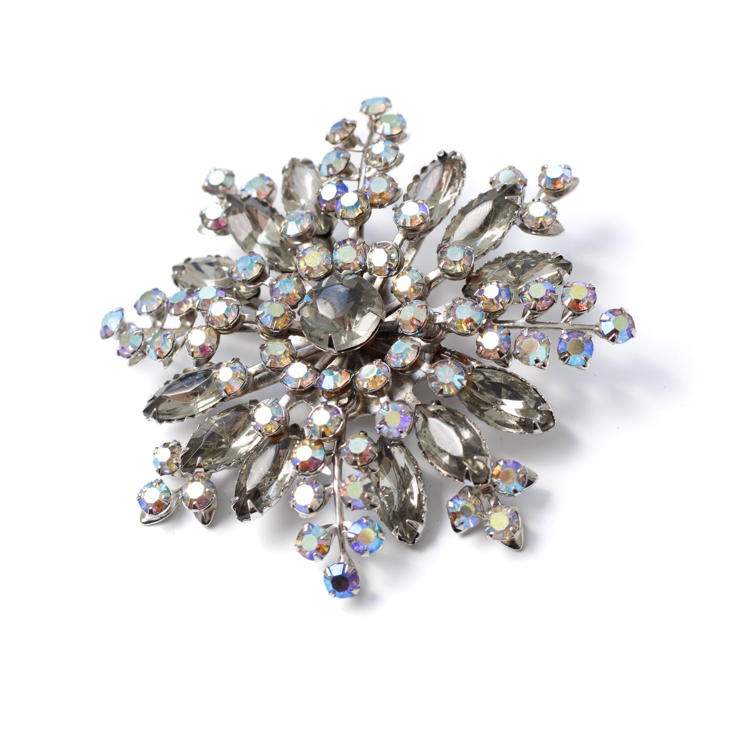 Vintage Statement Flower Brooch Attributed to Beau Jewels
