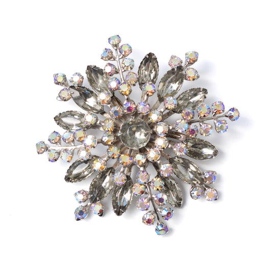 Vintage Statement Flower Brooch Attributed to Beau Jewels